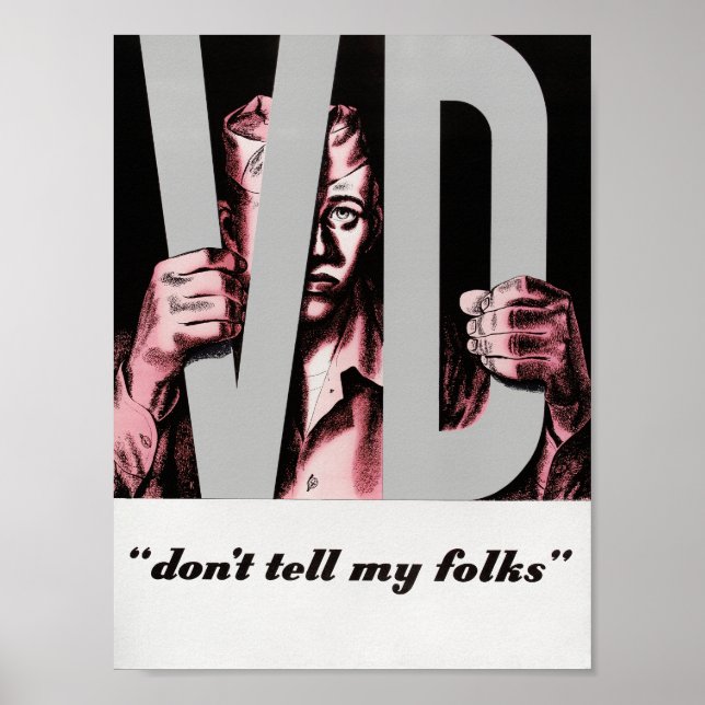 Poster VD - Ne le dites pas à mes amis - Propagande Vinta (Devant)