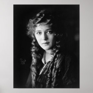 Poster Vedette de cinéma muet Mary Pickford