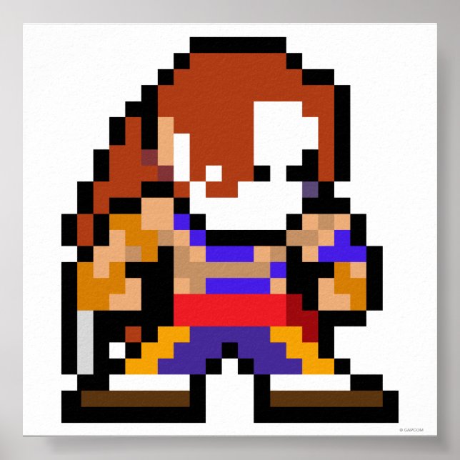 Poster Vega 8 bits (Devant)