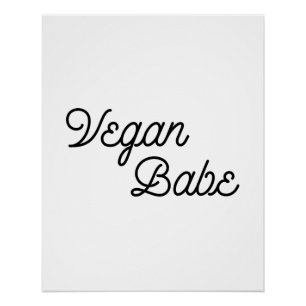 Poster Vegan Babe