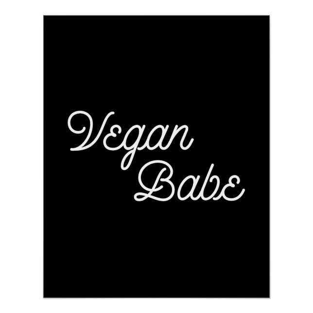 Poster Vegan Babe (Devant)
