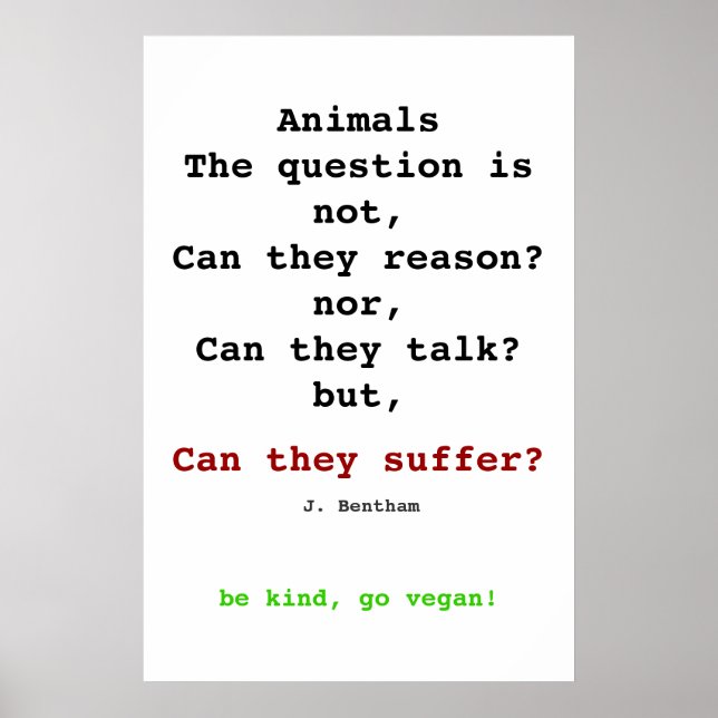 Poster Vegan Bentham (Devant)