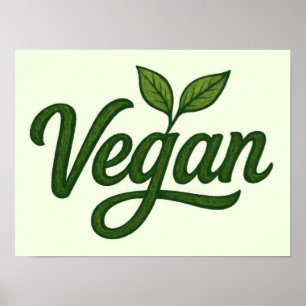 Poster Vegan vert
