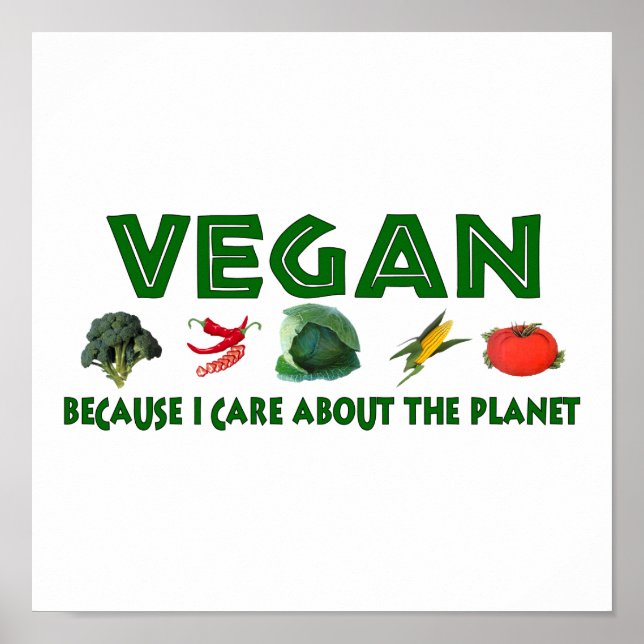Poster Vegans Pour La Planète (Devant)