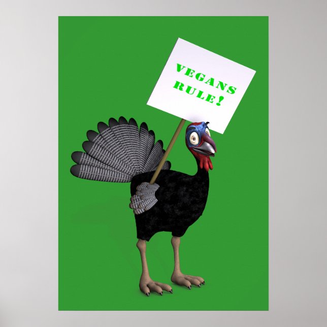 Poster Vegans Rule ! (Devant)