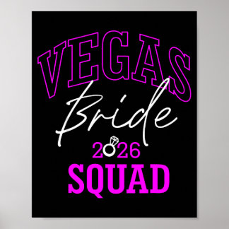 Poster Vegas Bride Squad 2026 Married in Vegas