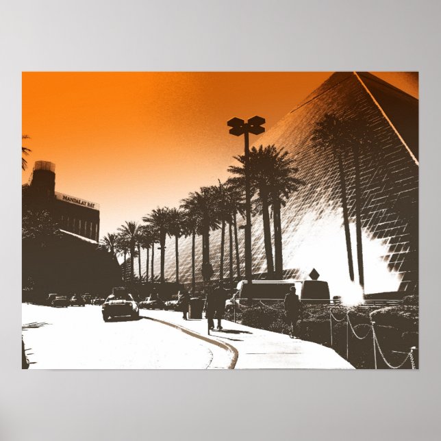Poster Vegas vintage - Luxor (Devant)