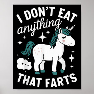 Poster Végétan drôle Je ne mange rien qui pète Vegeta