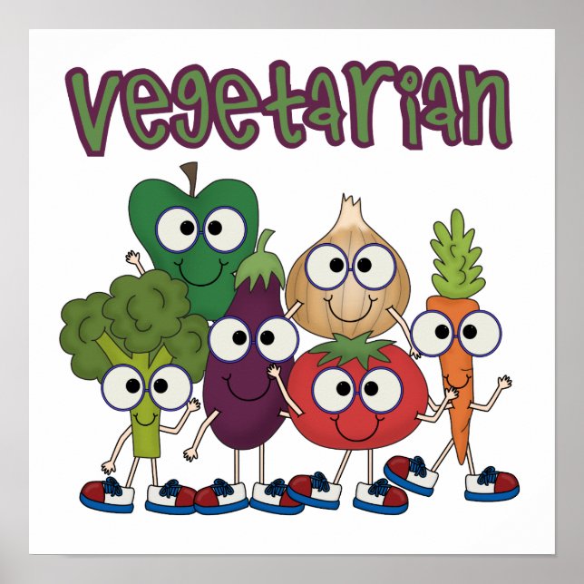 Poster Végétarien (Devant)