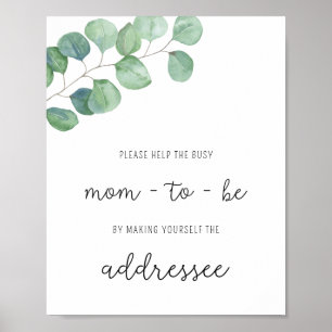 Poster Végétation - Aider la maman occupée à adresser