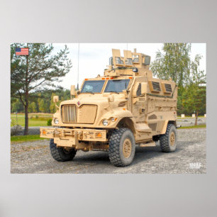 POSTER VÉHICULE PROTÉGÉ À L'AMBUSH RÉSISTANT AUX MINES