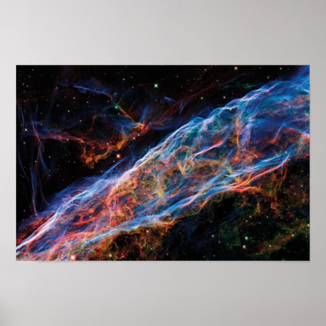 Poster Veil Nebula NASA Hubble Space Photo (Devant)