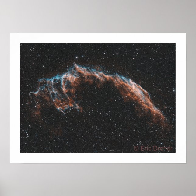 Poster Veil Nebula - NGC 6992 - Eric Dreher (Devant)