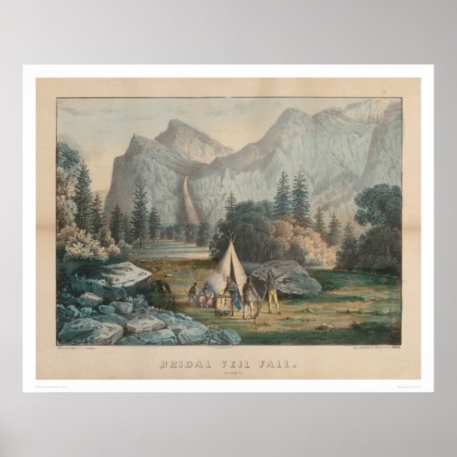 Poster Veil nuptial Fall, Yosemite (1303) (Devant)
