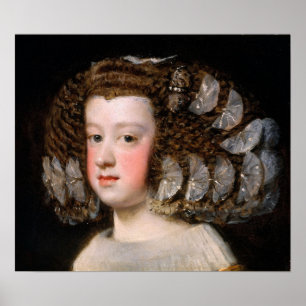 Poster Vélasquez - Marie-Thérèse 1651