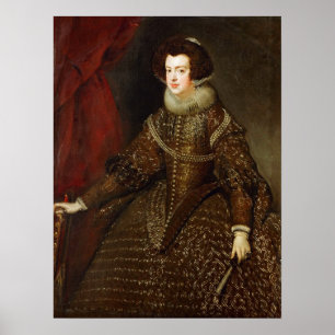 Poster Velázquez - Isabel De Bourbon Espagne Portugal Rei