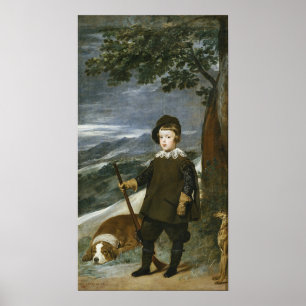 Poster Velázquez - le prince Baltasar Carlos Hunter 1635