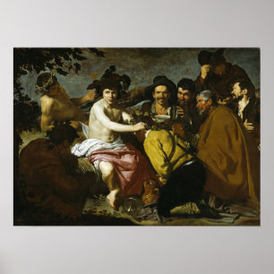 Poster Velázquez - Le Triomphe De Bacchus 1628