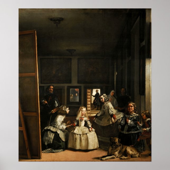 Poster Velázquez - Les filles 1656 (Devant)