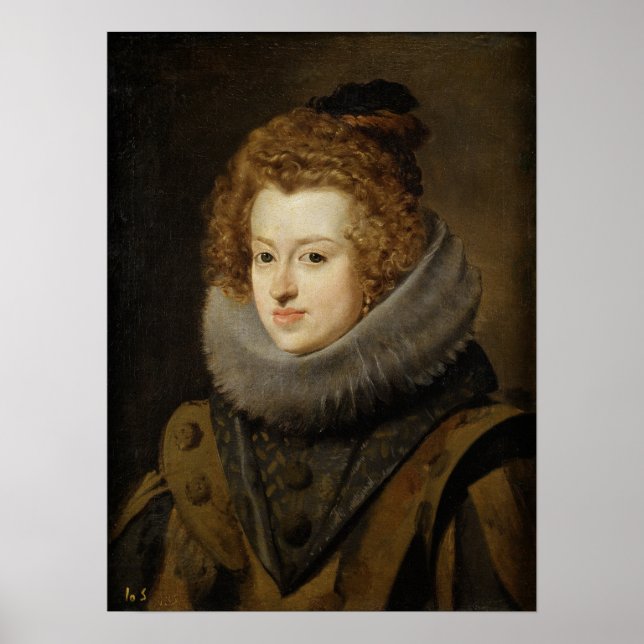 Poster Velázquez - Maria D'Autriche Reine De Hongrie 1630 (Devant)