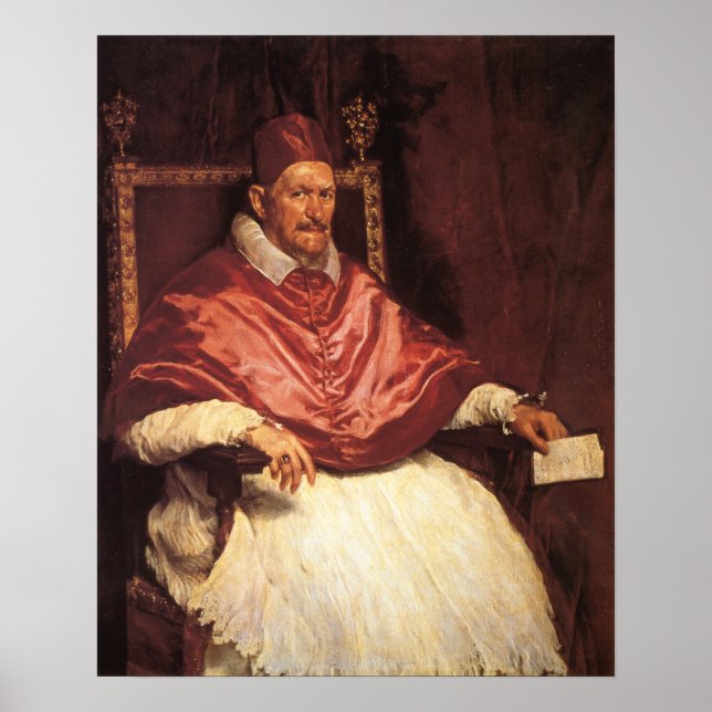 Poster Velázquez - Portrait Du Pape Innocent X 1650 (Devant)