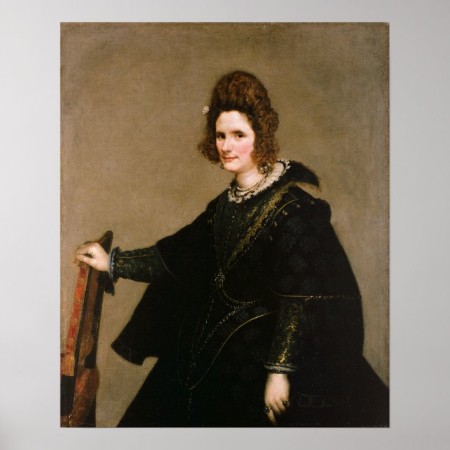 Poster Velázquez - Portrait D'Une Dame (Devant)