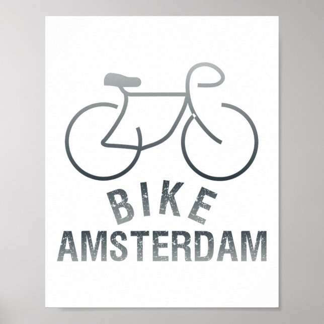 Poster Vélo Amsterdam Pays-Bas Graphique _1  (Devant)