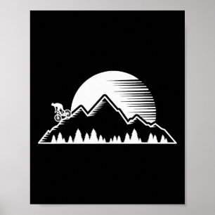 Poster Vélo de descente Mtb extérieur de vélo de montagne