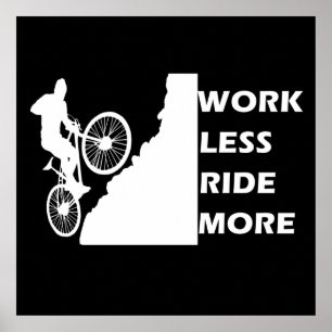 Poster Vélo de Montagne Motivationnel - Citation de Cycli