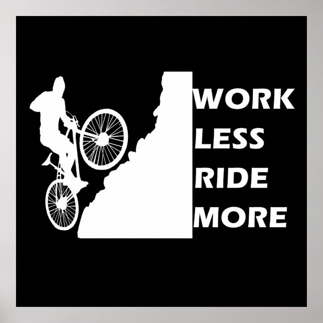 Poster Vélo de Montagne Motivationnel - Citation de Cycli (Devant)