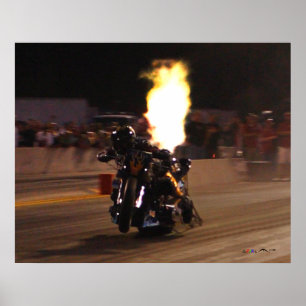 Poster Vélo Drag Le Plus Rapide Sur La Planète 250,97 MPH