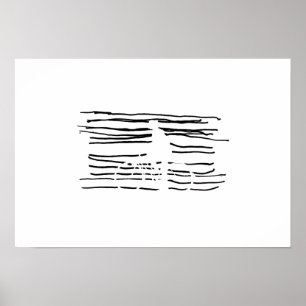 Poster Vélo fait par lignes