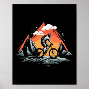 Poster Vélo tout terrain Vélo Vtt Cyclisme Cycliste