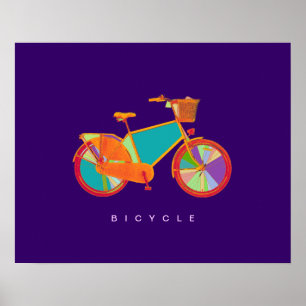 Poster vélo - vélo + vélo