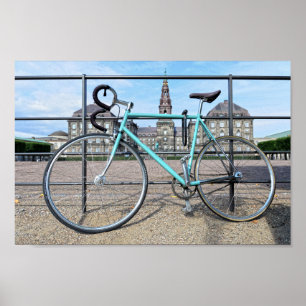 Poster Vélo vert au Christiansborg Palace, Copenhague