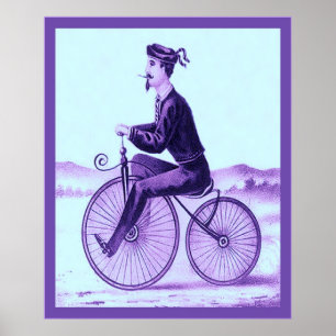 Poster Velocipede ~ Étiquette Vintage du tabac