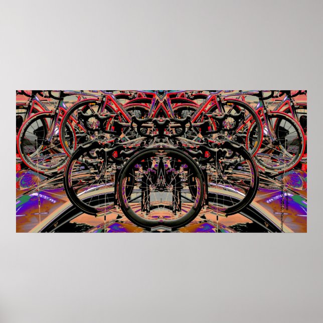 Poster Vélos Abstraits (Tour de France 2010) (Devant)