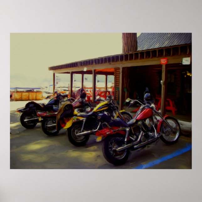 Poster Vélos au Bar (Devant)