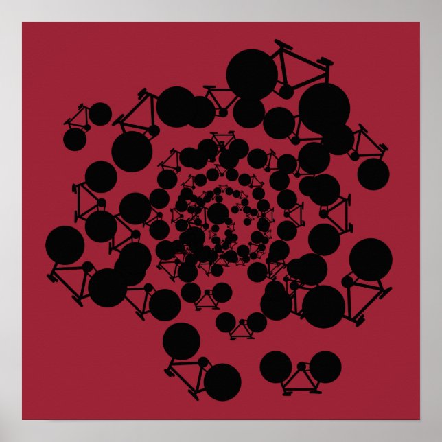 Poster vélos / bicyclettes décor cool (Devant)