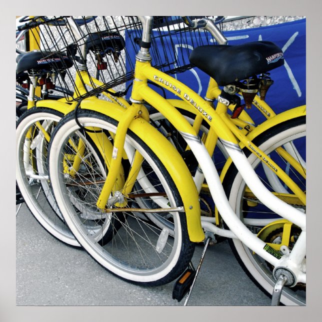 Poster Vélos Jaunes (Devant)