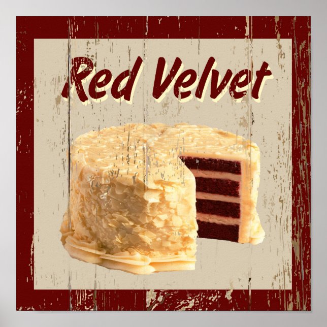 Poster Velvet rouge (Devant)