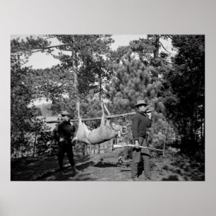 Poster Venaison sur un bâton, les années 1900 tôt