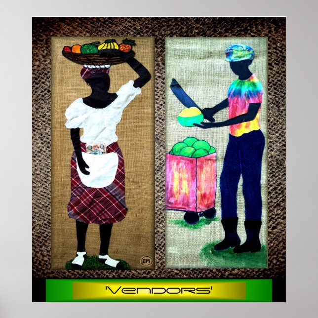Poster 'Vendeurs' (Devant)