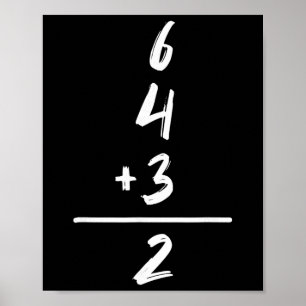 Poster Vendez Inspiré Math 6 4 3 2 Double Play Softll Jeu