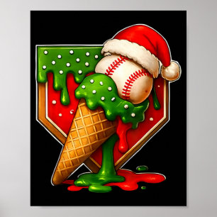 Poster Vendez Noël Christmas Vendez Crème Glacée Goutte G