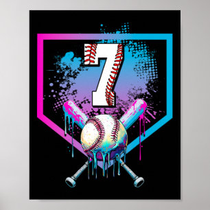 Poster Vendre Drith 7th Birthday Home Plate Boys Youth 7 