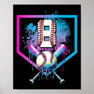 Poster Vendre Drith 8th Birthday Home Plate Boys Youth 8 