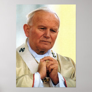 Poster Vénérable Pape Jean-Paul II