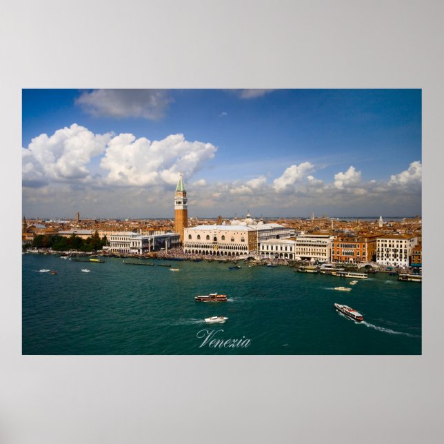 Poster Vénétie - canal de Venise (Devant)