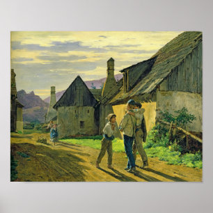 Poster Venez à la maison de la guerre, 1859